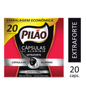 Cápsulas de Café Pilão Extraforte 12 20un