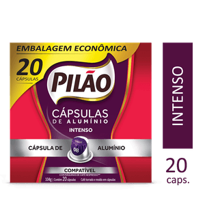 Cápsulas de Café Pilão Intenso 8 20un