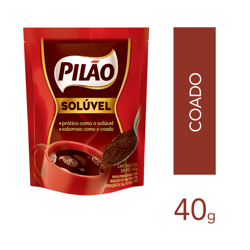 Café Pilão Solúvel Stand Up Pouch Granulado 40g