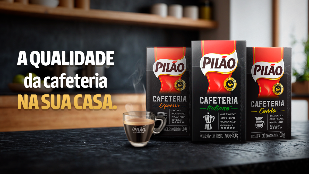 Linha Completa Café Pilão Torrado e Moído Cafeteria