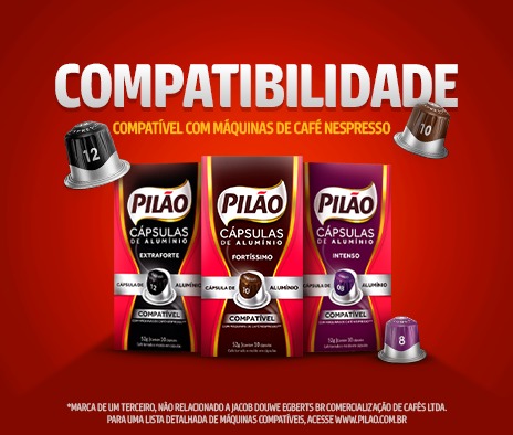 Cápsulas Café Pilão compatível com Nespresso